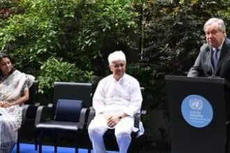 বক্তব্য দিচ্ছেন মহাসচিব অ্যান্তনিও গুতেরেস