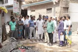 চলমান উন্নয়ন কাজ পরিদর্শন করেন ডিএনসিসি প্রশাসক মোহাম্মদ এজাজ