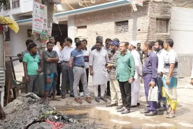 চলমান উন্নয়ন কাজ পরিদর্শন করেন ডিএনসিসি প্রশাসক মোহাম্মদ এজাজ