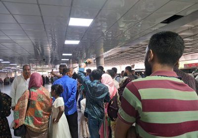 ঈদ উপলক্ষে প্রবাসীদের আগমনে মুখর শাহজালাল
